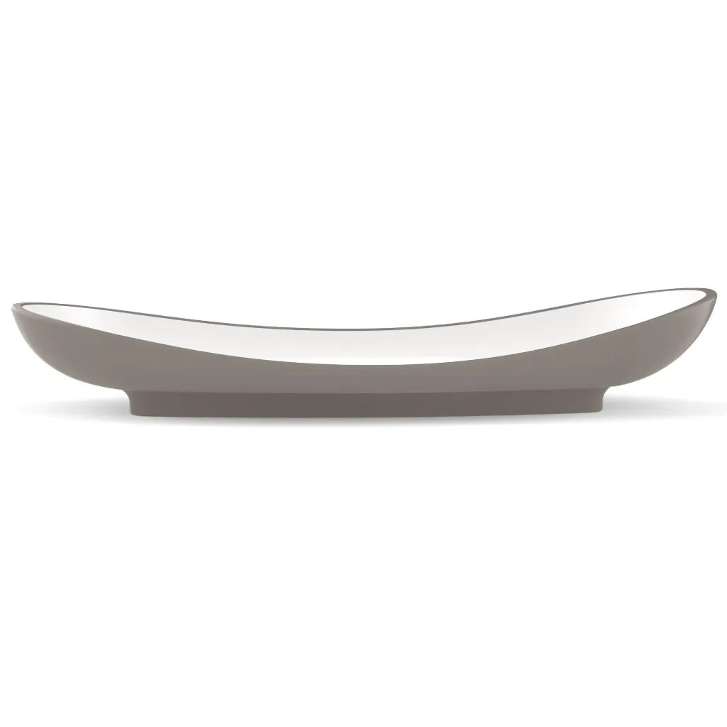 PS-S126 pur&simpl 12.5" x 6" x 2" Oval Slider Plate